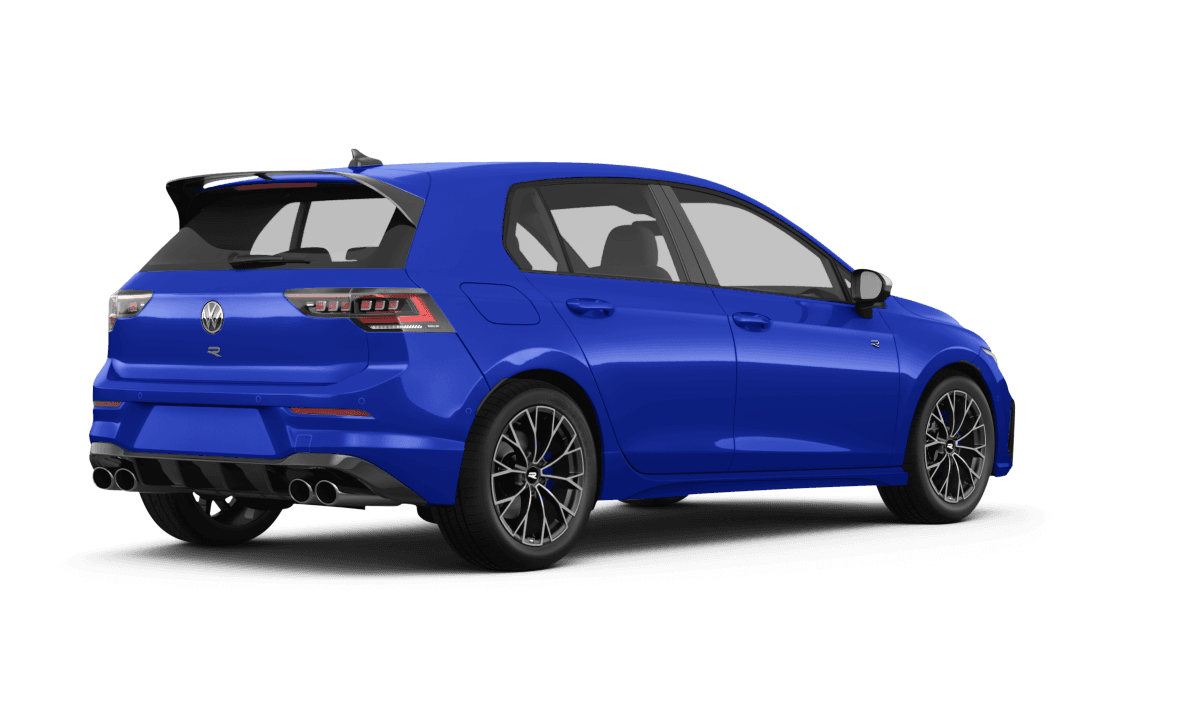 Volkswagen Golf R - Back view Volkswagen Golf R - Back view